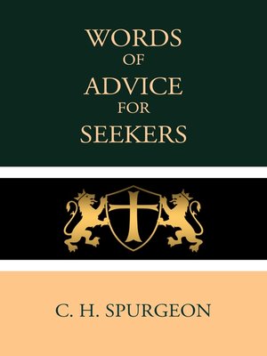 cover image of Words of Advice for Seekers